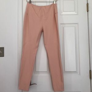 Stretch pink skinny slacks